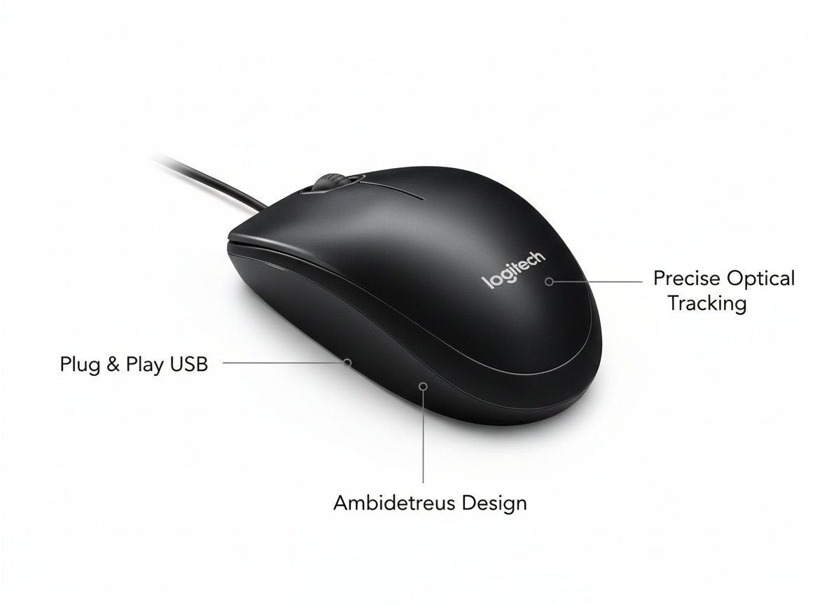 Logitech M90 Mouse - Features 1