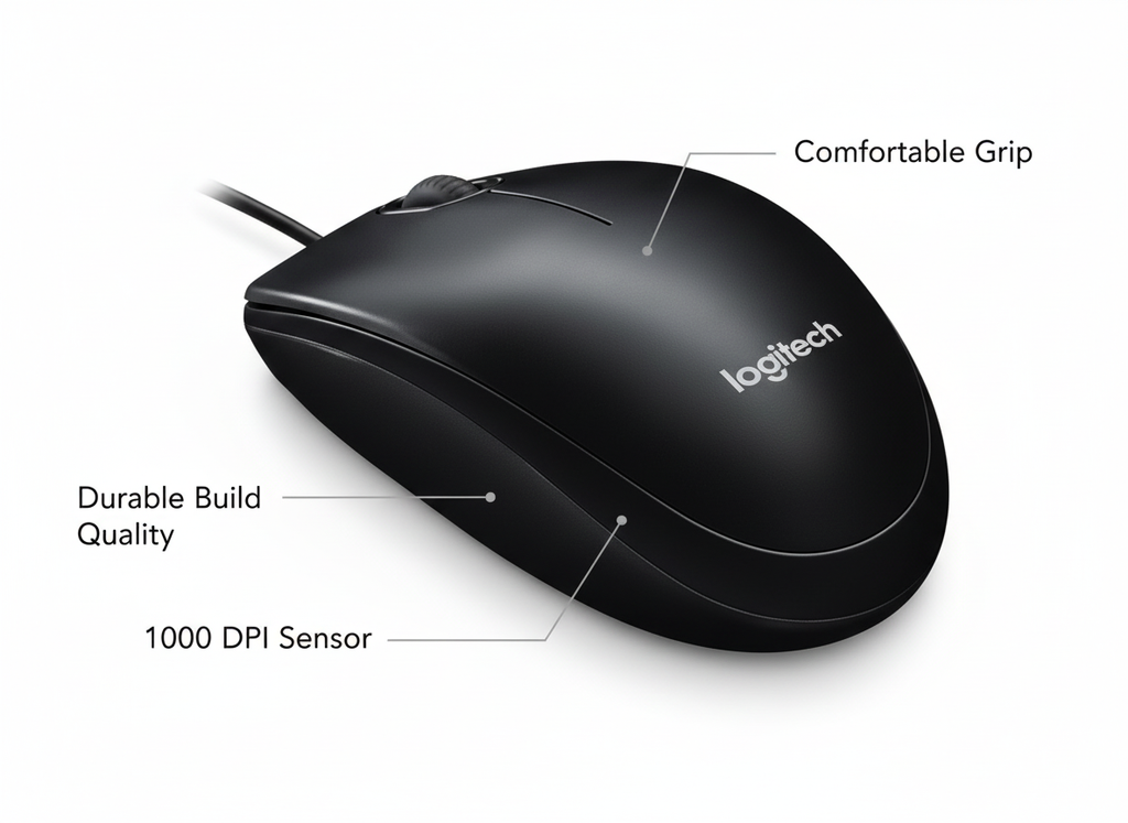 Logitech M90 Mouse - Features 2